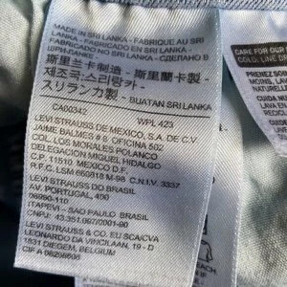 Levi’s Mid-Rise Skinny Blue Jeans Distressed, Fringed Cuffs Size 29 - Picture 12 of 16